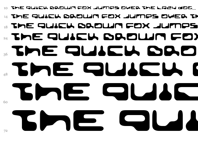 Golden Girdle font waterfall